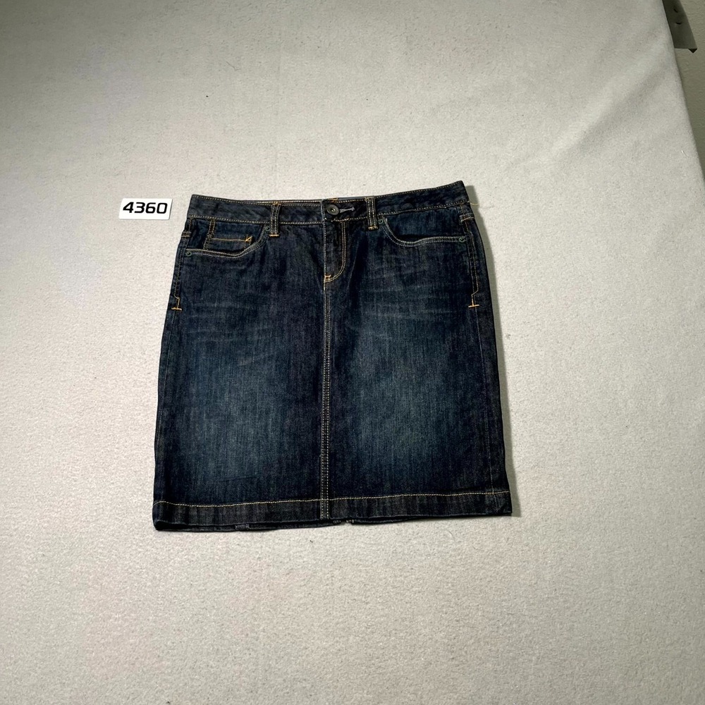 Converse One Star Mini Straight & Pencil Skirt Womens 8 Blue Denim Dark Wash